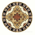 Natural stone polished medallions waterjet marble